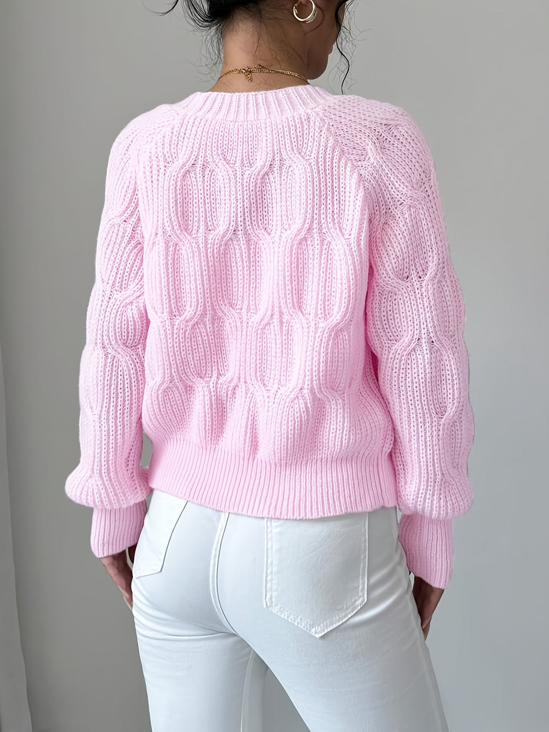 Juniper | Zachte Cardigan met Boogdetail en Lange Mouwen