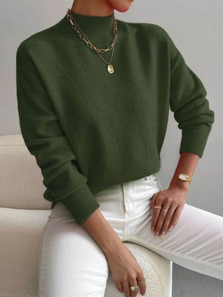 Lorelei | Verfijnde Mock Neck Trui
