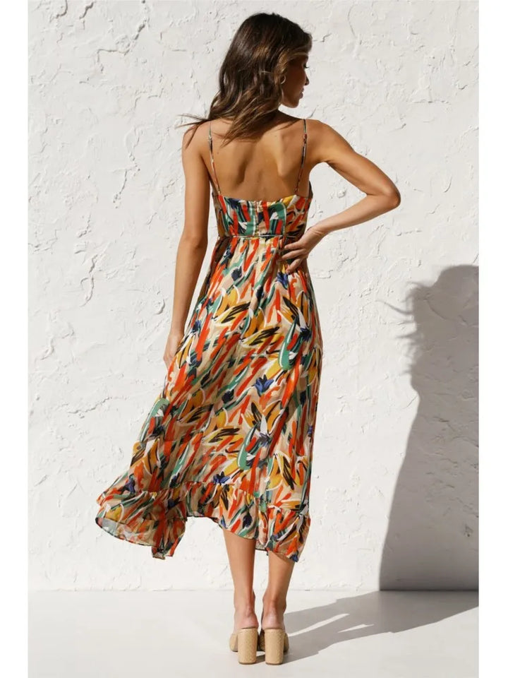 Jenny | Vrolijk & Elegante Midi Zomerjurk