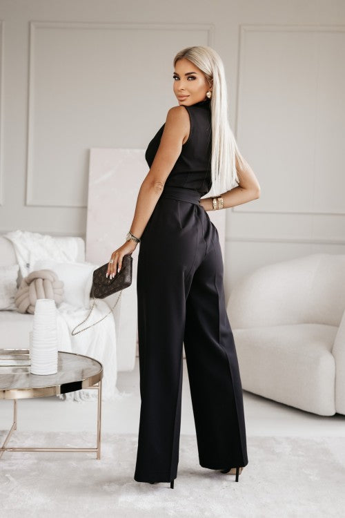 Claire | Mouwloze Jumpsuit Met Ceintuur