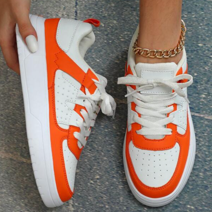 Dames Platform Sneakers met Vetersluiting