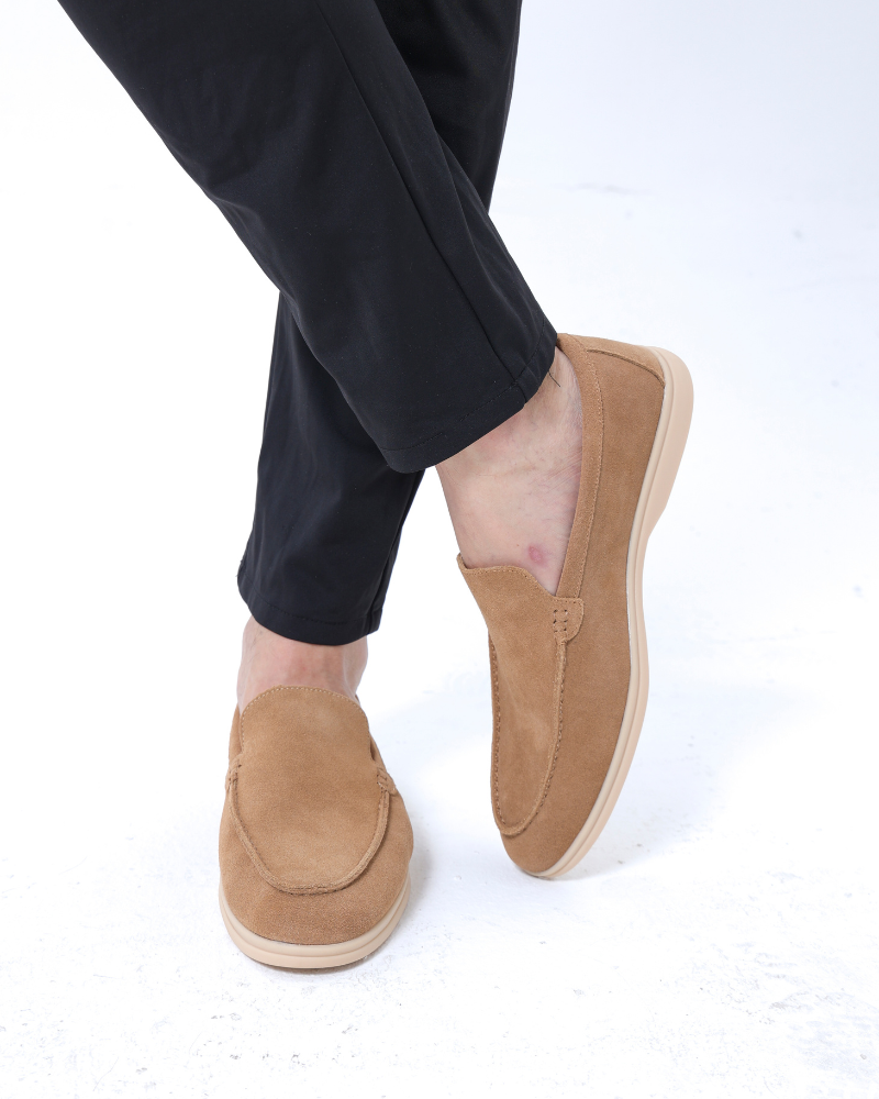 Luke | Old Money Style Heren Suède Loafer
