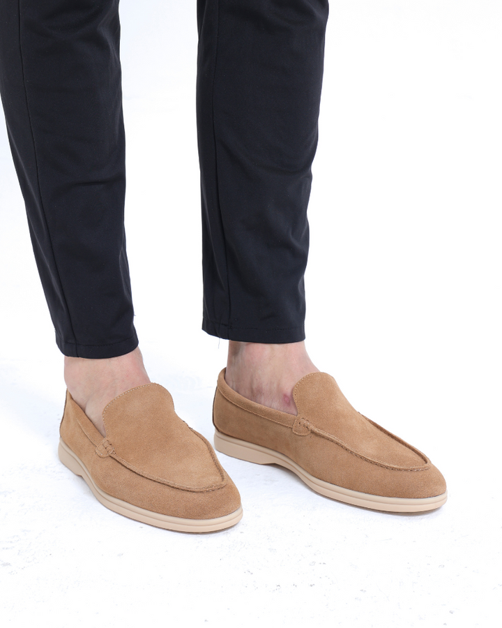 Luke | Old Money Style Heren Suède Loafer