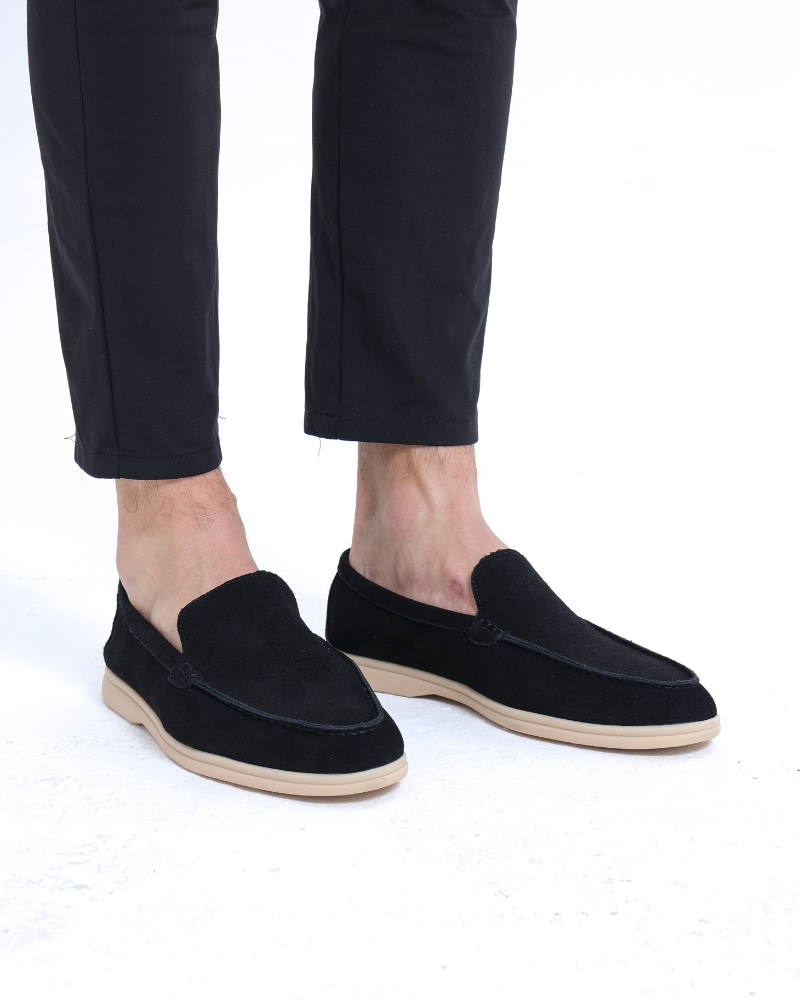 Luke | Old Money Style Heren Suède Loafer