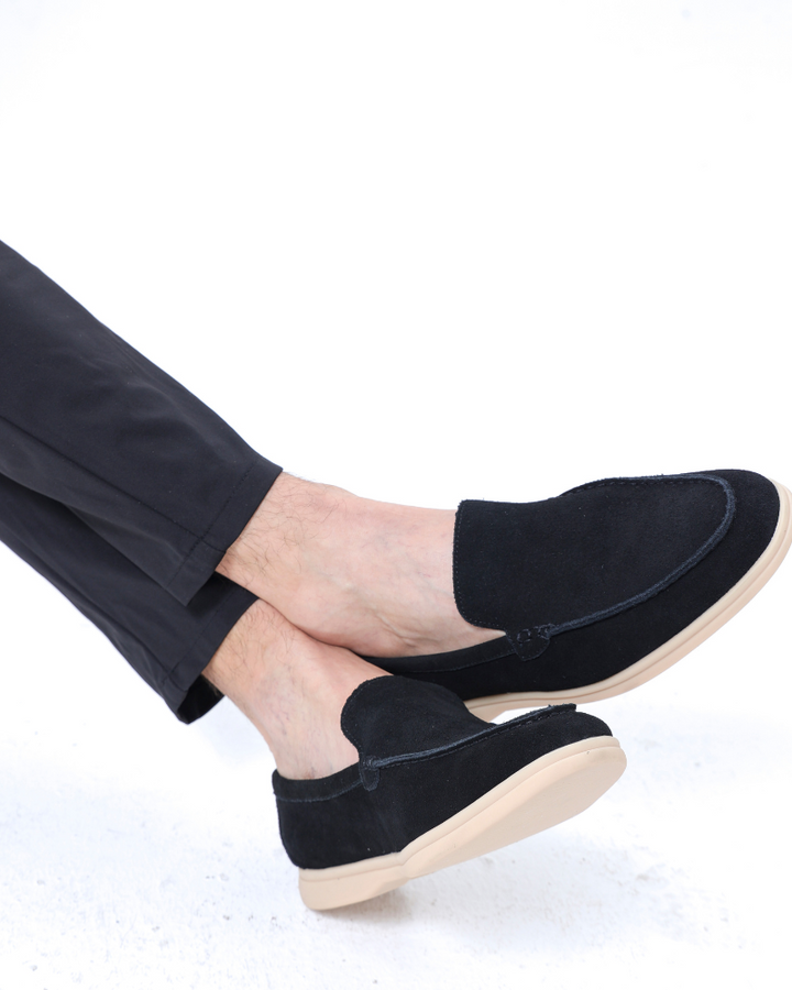 Luke | Old Money Style Heren Suède Loafer