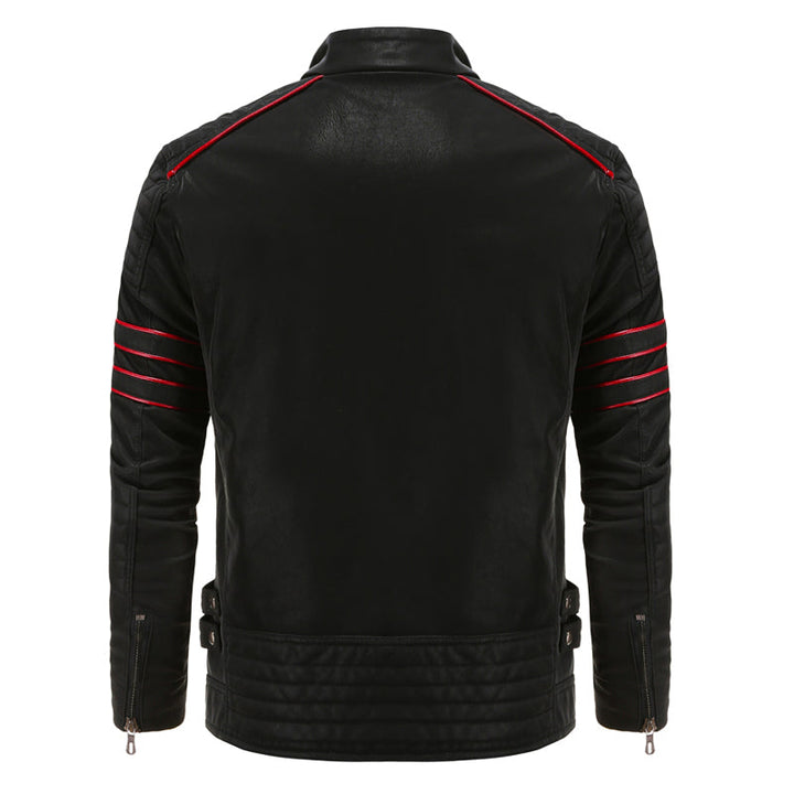 Godfried™ Heren Sherpa Gevoerde Motorlook Jas