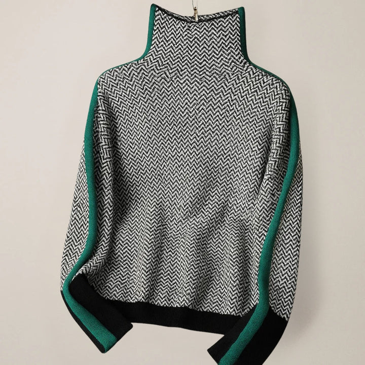 Martina | Pullover met Hoge Kraag