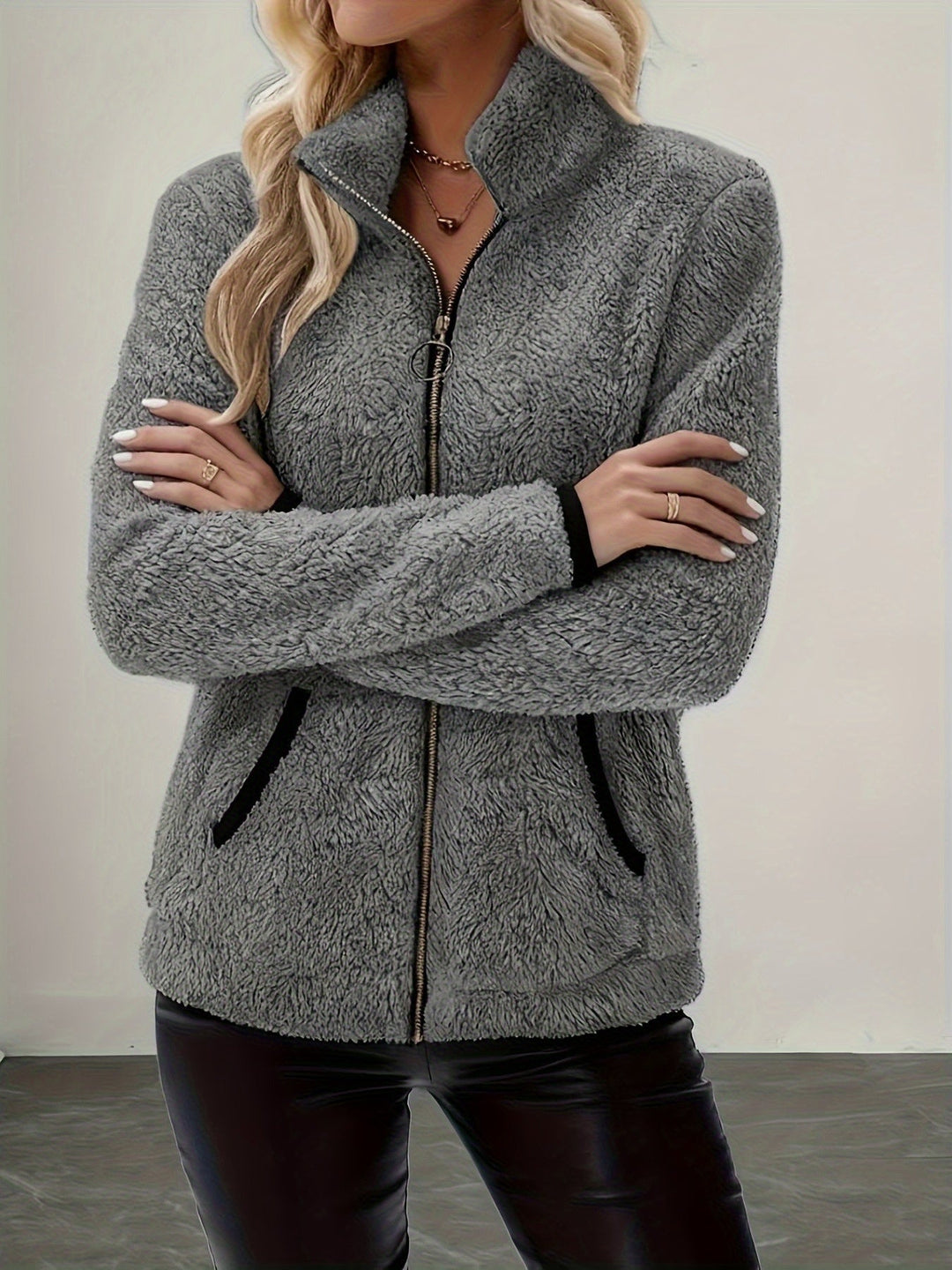 Simone | Gezellige Zip-Up Jas