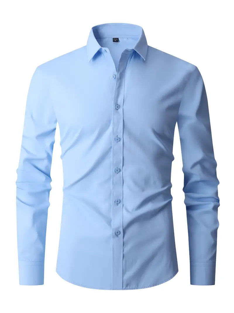 Oliver | Heren Slim Fit Overhemd met Knoopsluiting