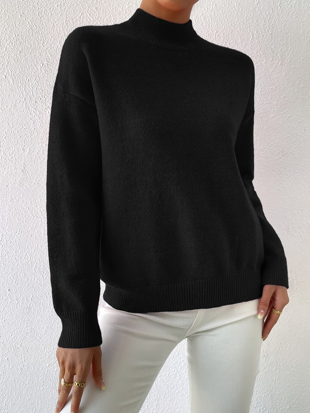 Lorelei | Verfijnde Mock Neck Trui