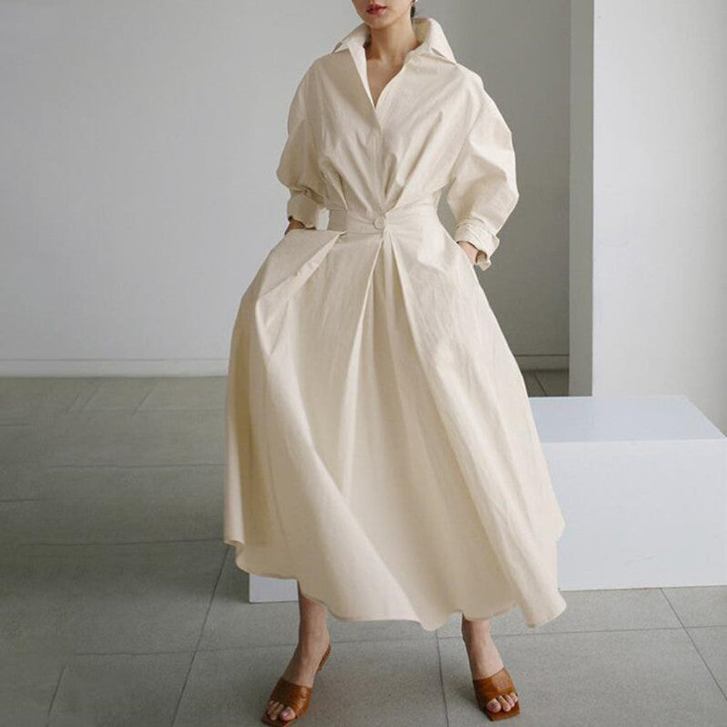 Elegante, vloeiende maxi-jurk voor dames