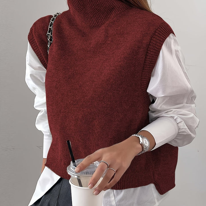 Farrah | Hoge Hals Trui Vest