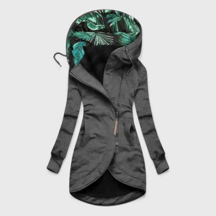 JAENA – ASYMMETRISCHE TROPISCHE HOODIE