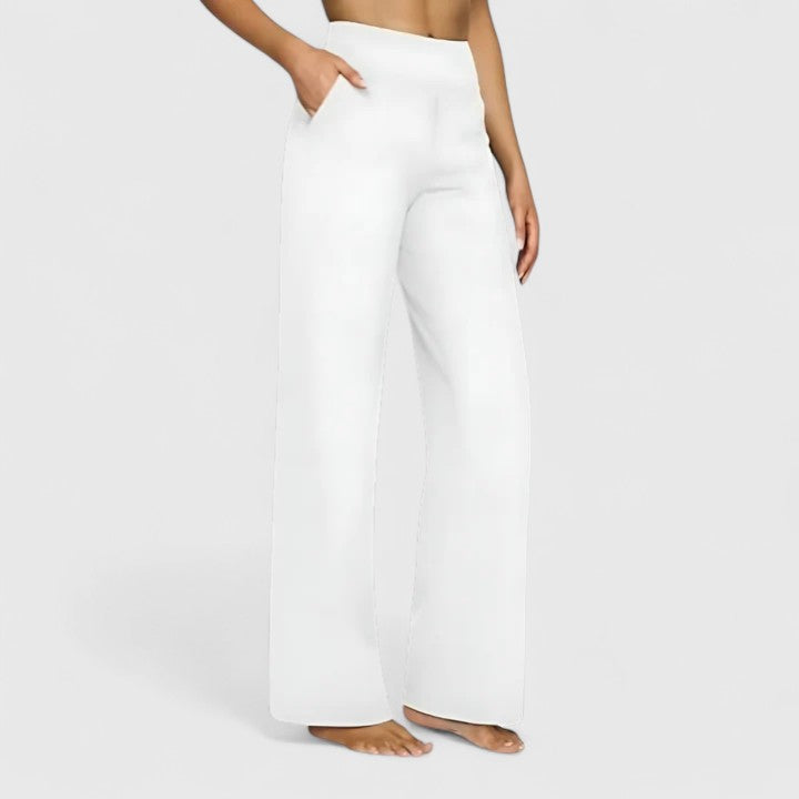 Zoey | Dames Hoge Taille Wijde Broek