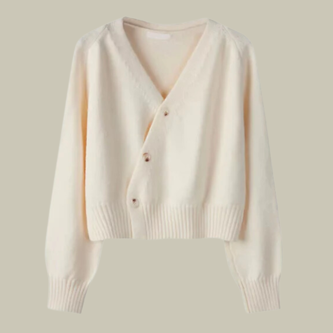 Journey | Dames Gezellige V-Hals Gebreide Cardigan met Knopen