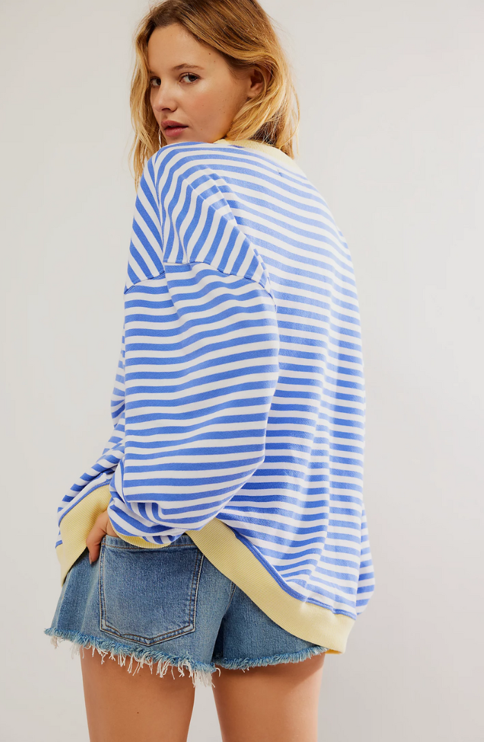 LINDA - OVERSIZED GESTREEPTE TRUI