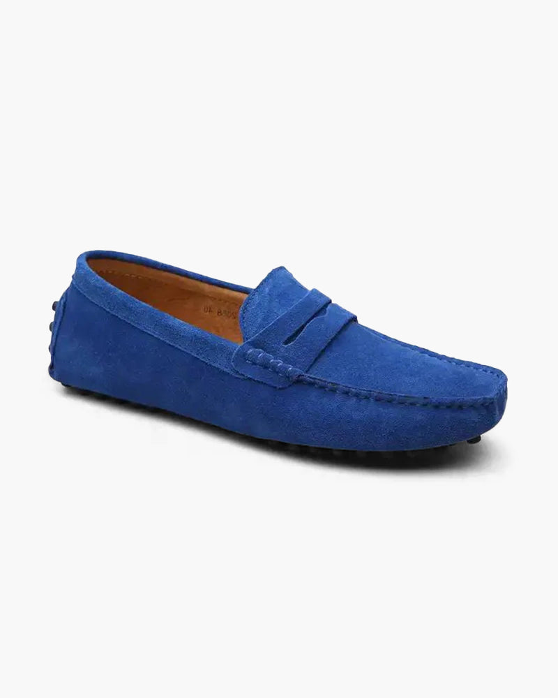 Matthew | Old Money Slip on Heren Suède Mokassin