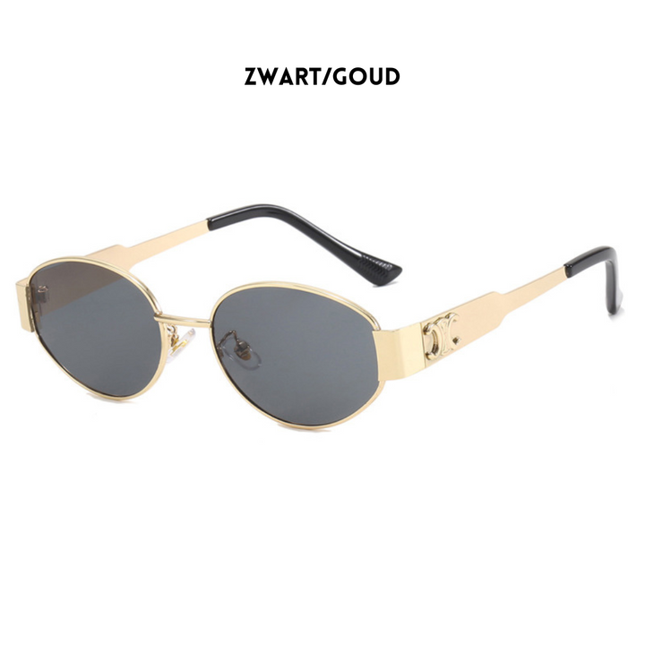 Isya | Gouden Zonnebril voor Dames – Trendy Vintage Design