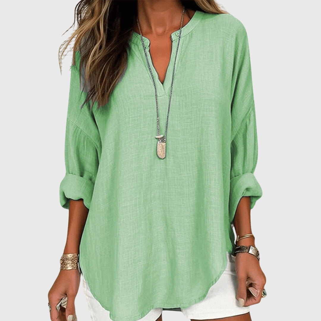 Alicia | Dames Losse Pasvorm Lange Mouwen Casual Top
