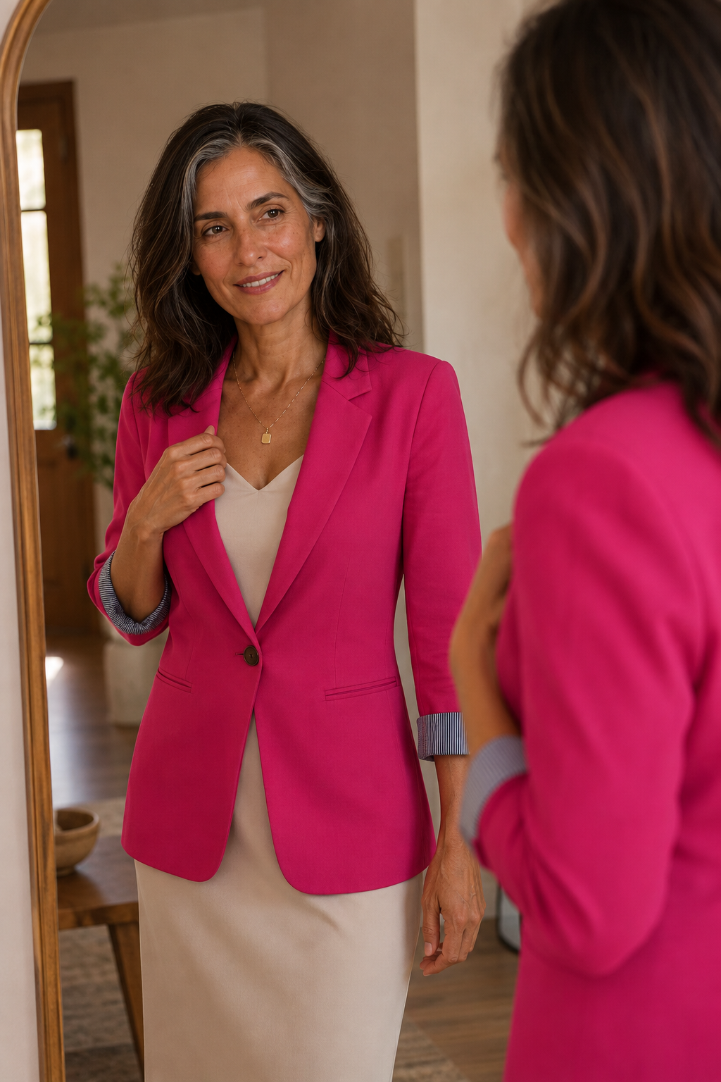 Structria – Zachte Knit Gelaagde Blazer Cardigan