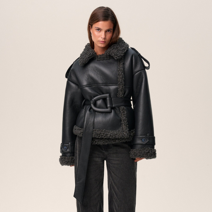 Avery – Gezellige Urban Shearling-Stijl Jas