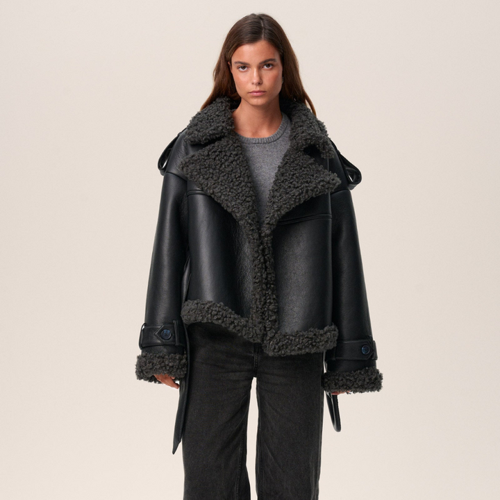 Avery – Gezellige Urban Shearling-Stijl Jas