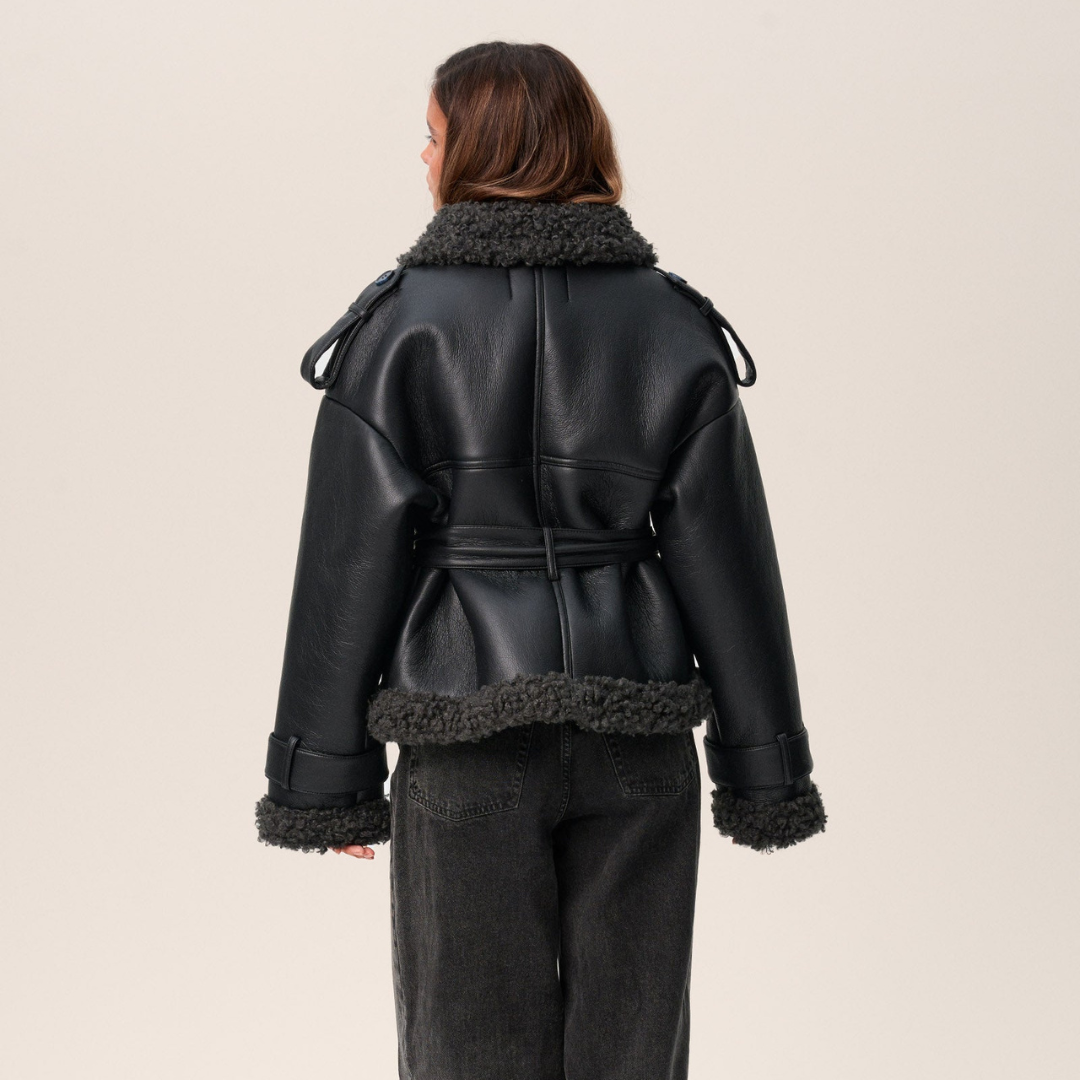 Avery – Gezellige Urban Shearling-Stijl Jas