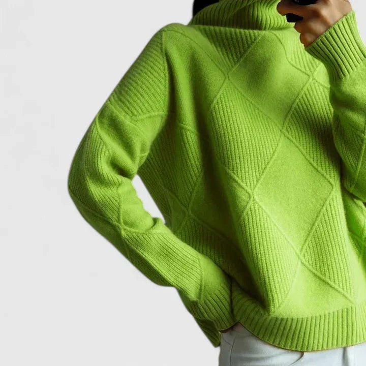 WILMA – GEZELLIGE TURTLENECK BREI TRUI