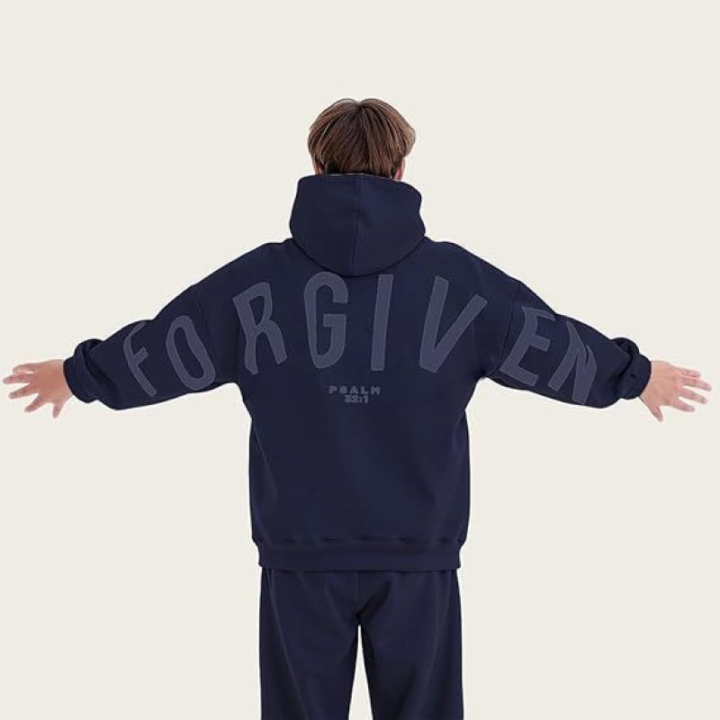 Matthew | Heren hoodie met capuchon en rugprint