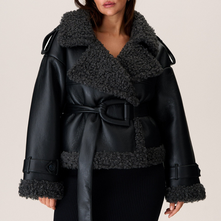Avery – Gezellige Urban Shearling-Stijl Jas