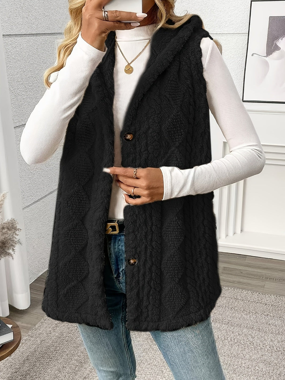 Lorna | Gezellige Gevoerde Mouwloze Vest