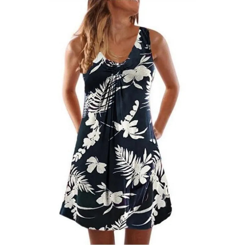 Laylara | Damesjurk met V-hals en knoopdetail