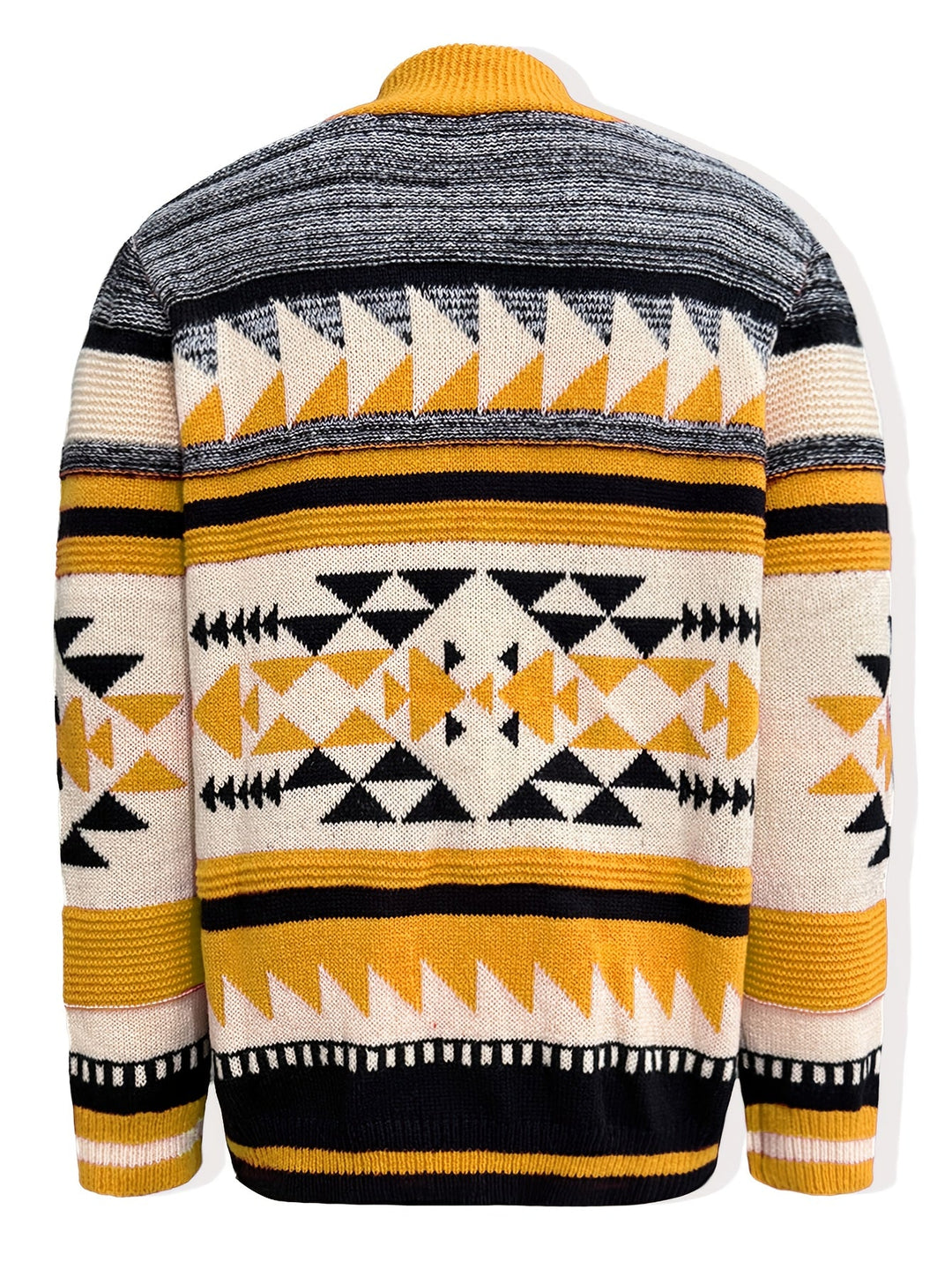 Callum | Patroon Gebreide Vest met Rits