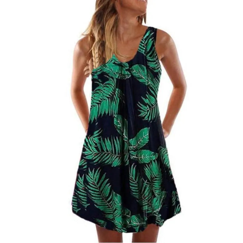 Laylara | Damesjurk met V-hals en knoopdetail