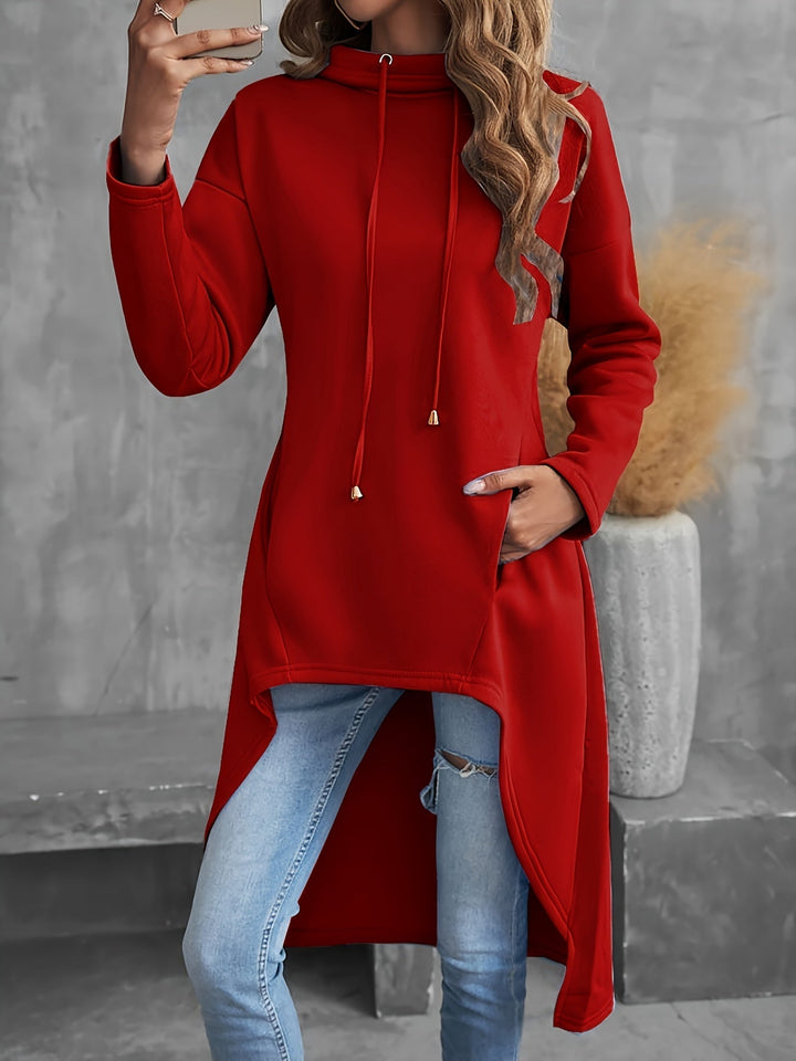 Tabitha | High-Low Trekkoord Hoodie
