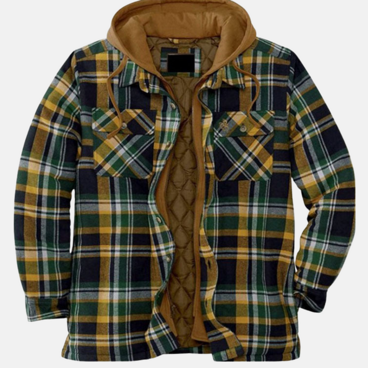 Rhett | Robuuste Geruite Hoodie Jas