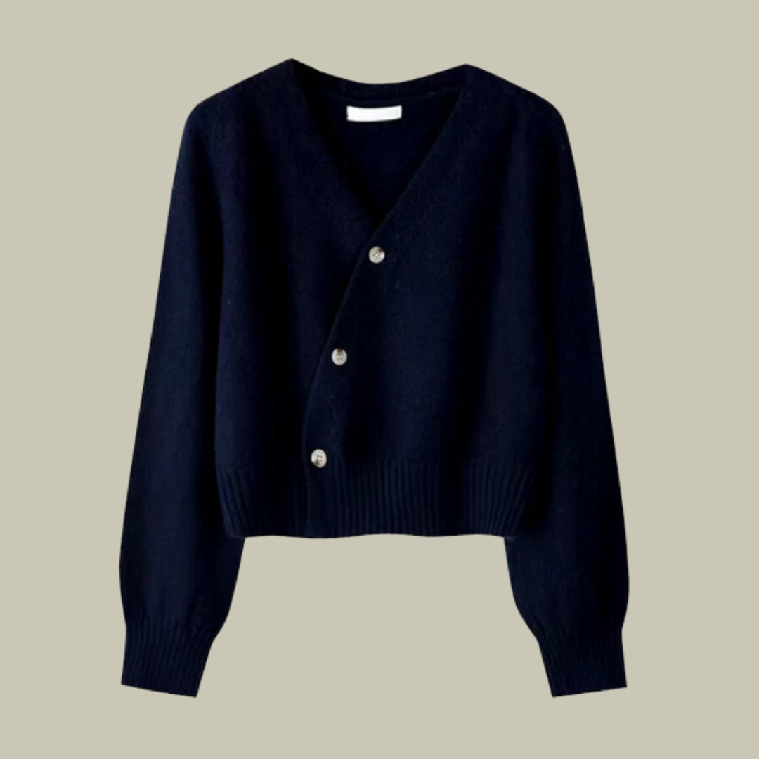 Journey | Dames Gezellige V-Hals Gebreide Cardigan met Knopen