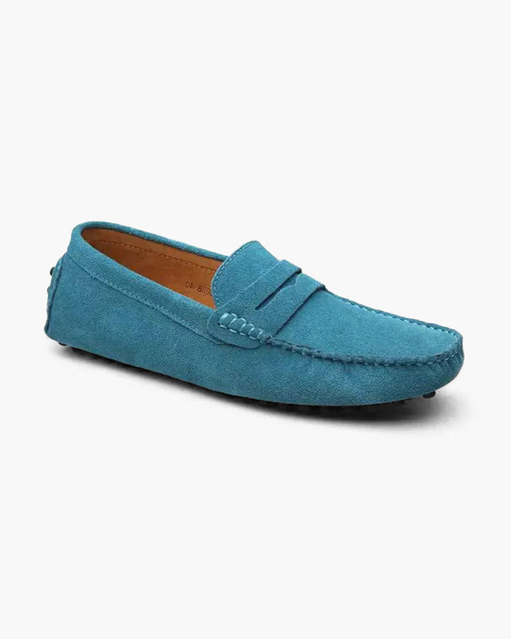 Matthew | Old Money Slip on Heren Suède Mokassin