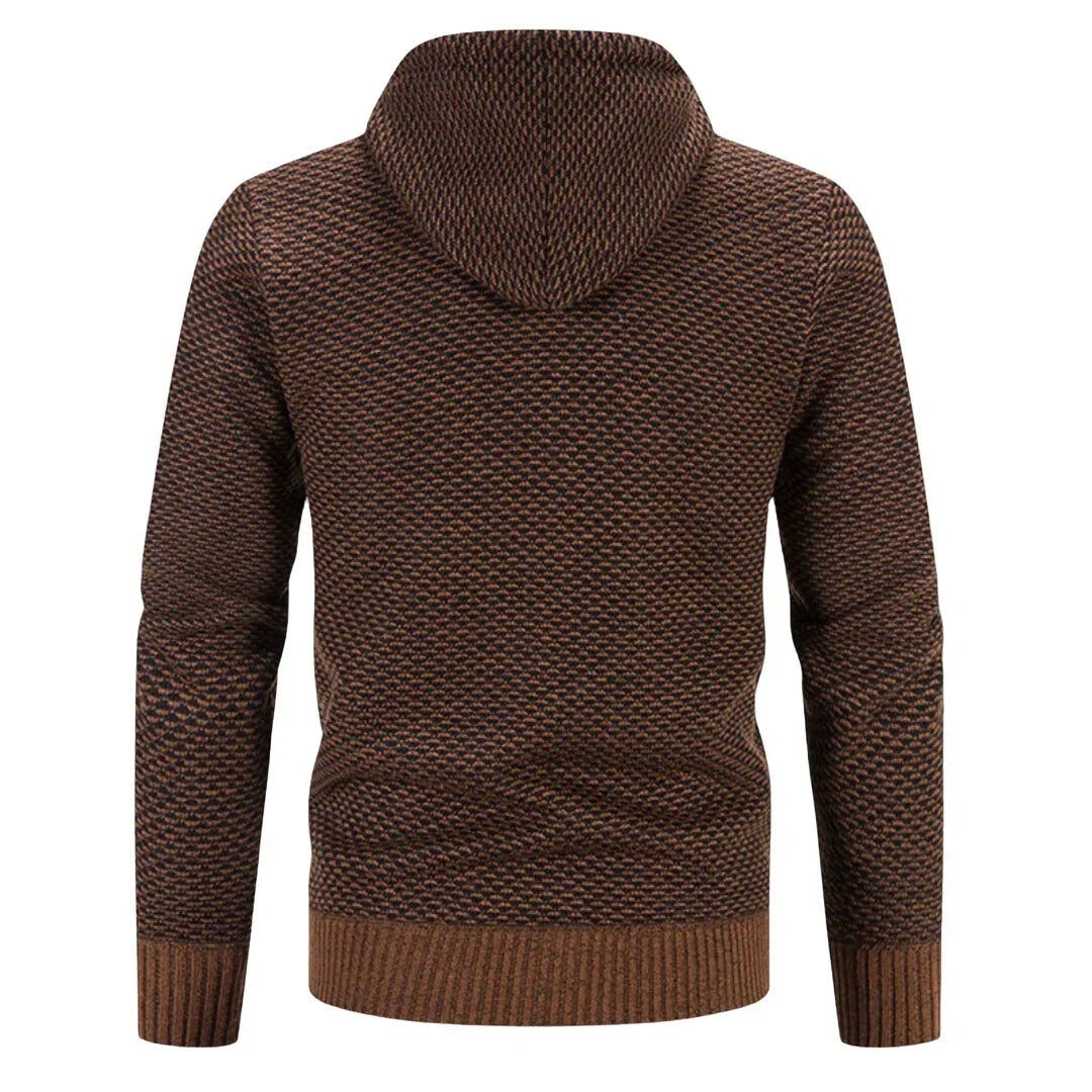 Heren Hoodie Casual Zip-Up Brei Cardigan