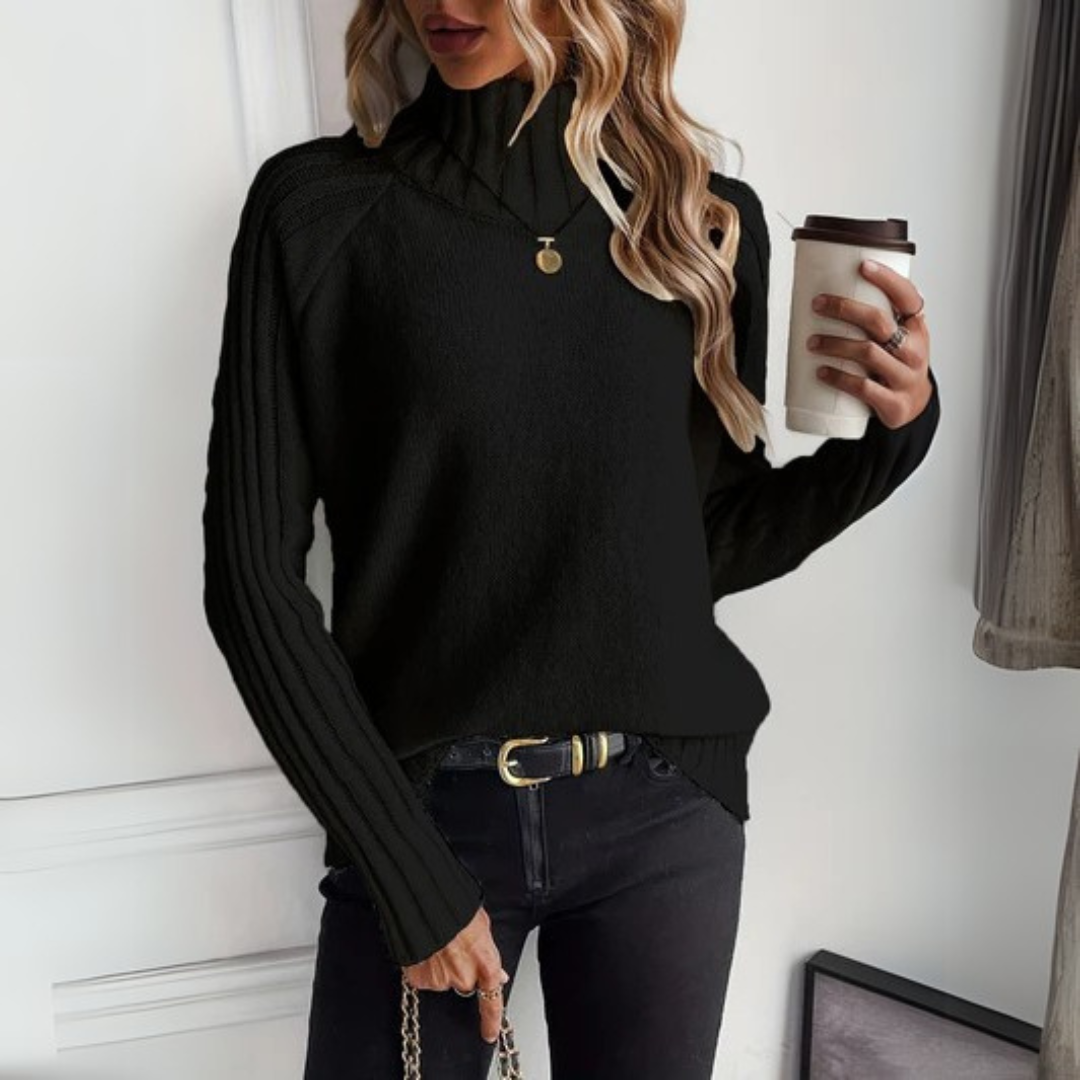 LILLIAN – RIBBELDE TURTLENECK BREI TRUI