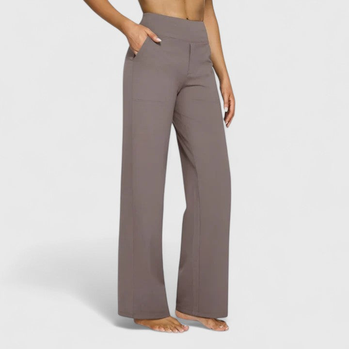 Zoey | Dames Hoge Taille Wijde Broek