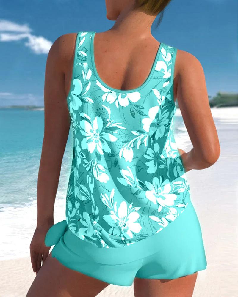 Tankiniset met Bloemenprint voor Dames