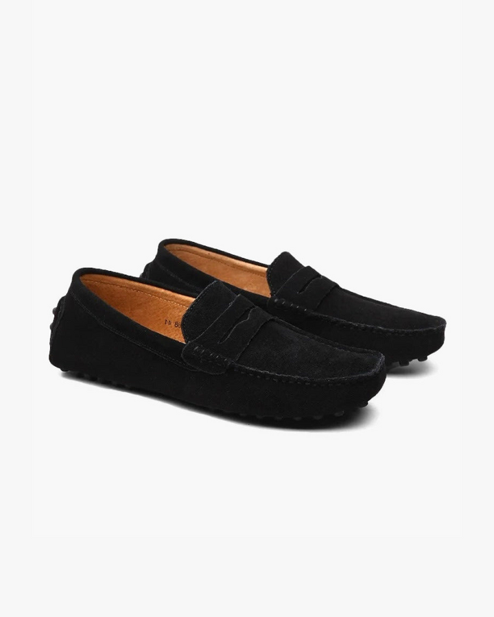 Matthew | Old Money Slip on Heren Suède Mokassin