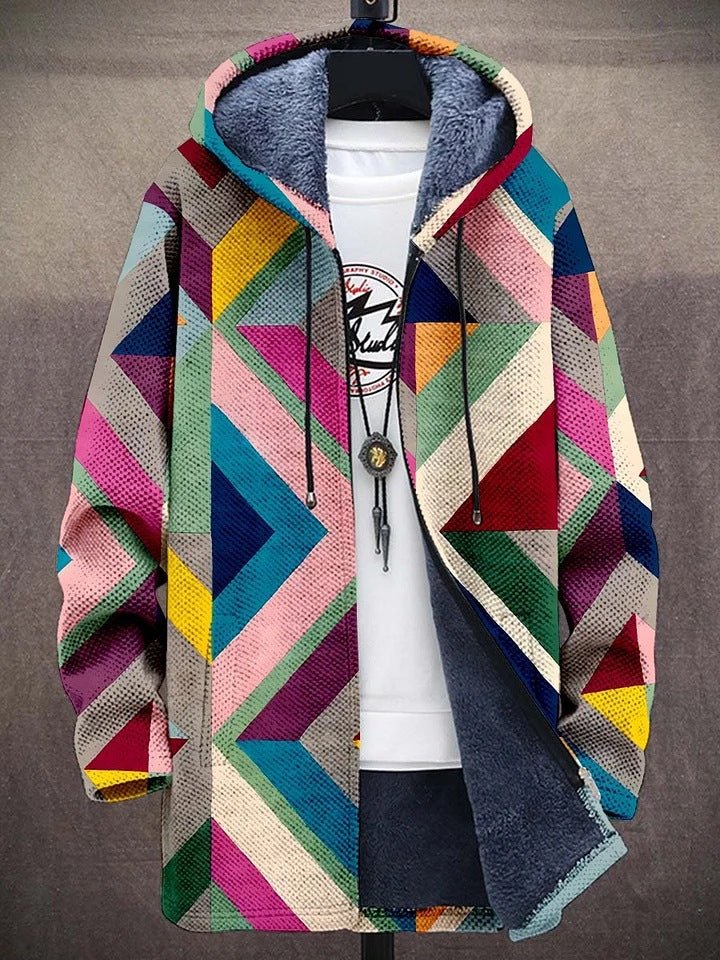 NICKI – KLEURBLOK FLEECE-GEVOERDE CAPUCHONJACK