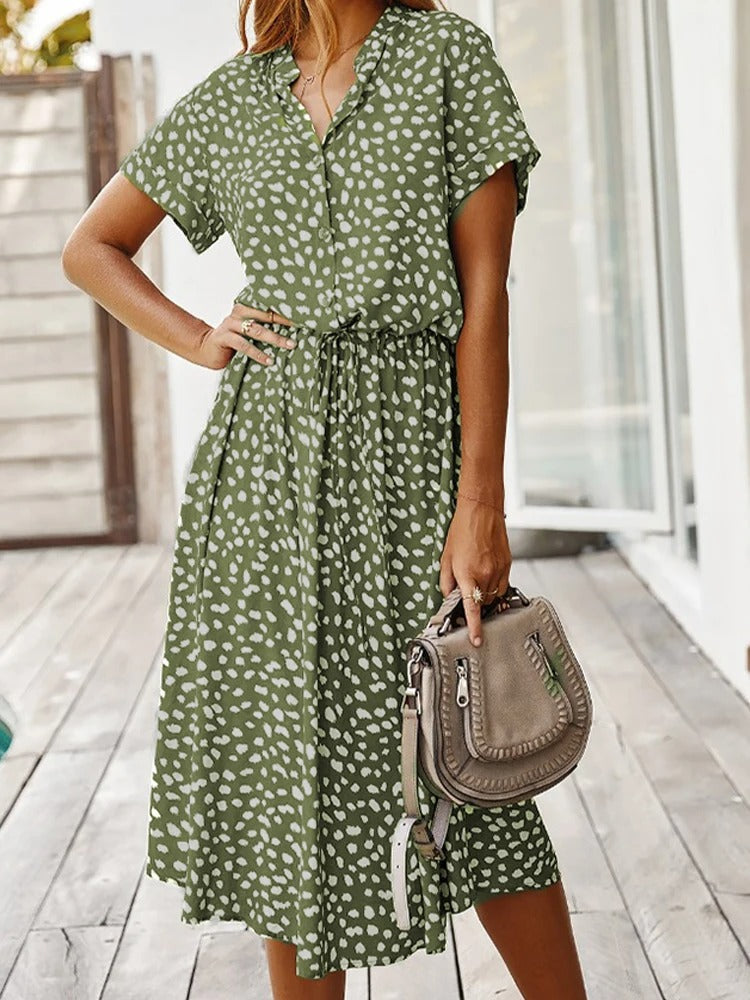 Luchtige Midi Zomerjurk - Elegant en Comfortabel