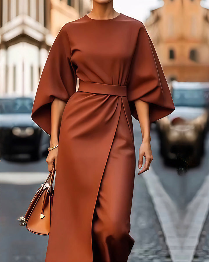 Midi-Jurk met Riem voor Dames