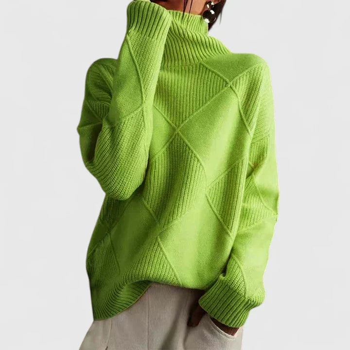 WILMA – GEZELLIGE TURTLENECK BREI TRUI