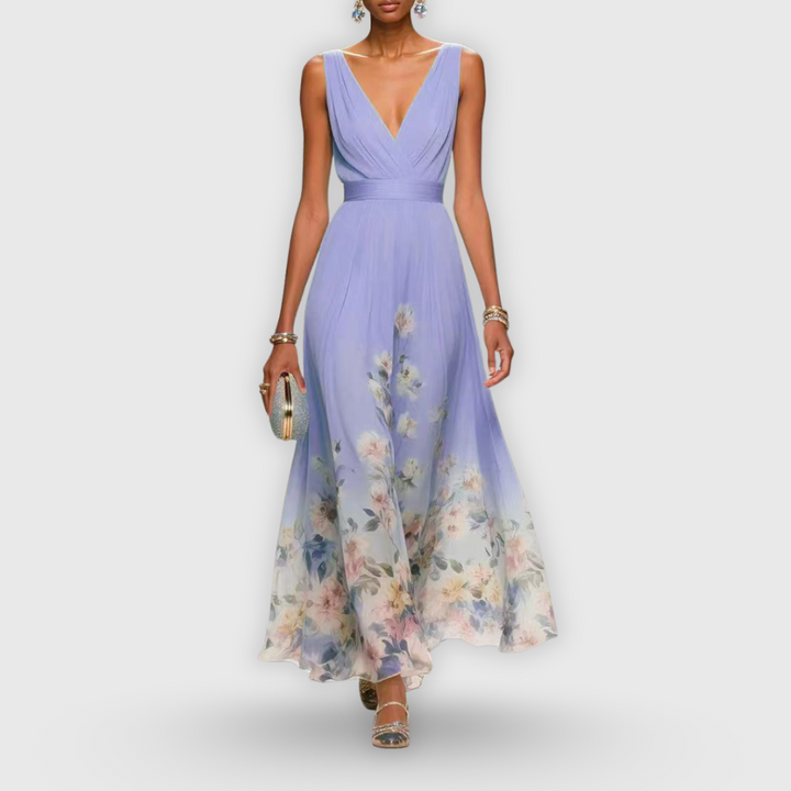 Bailey | Dames Bloemen V-Hals Maxi Jurk