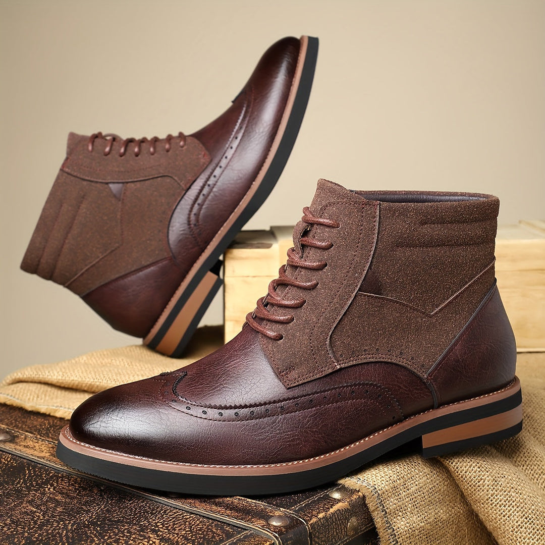 Roland | Klassieke Wingtip Enkellaarzen