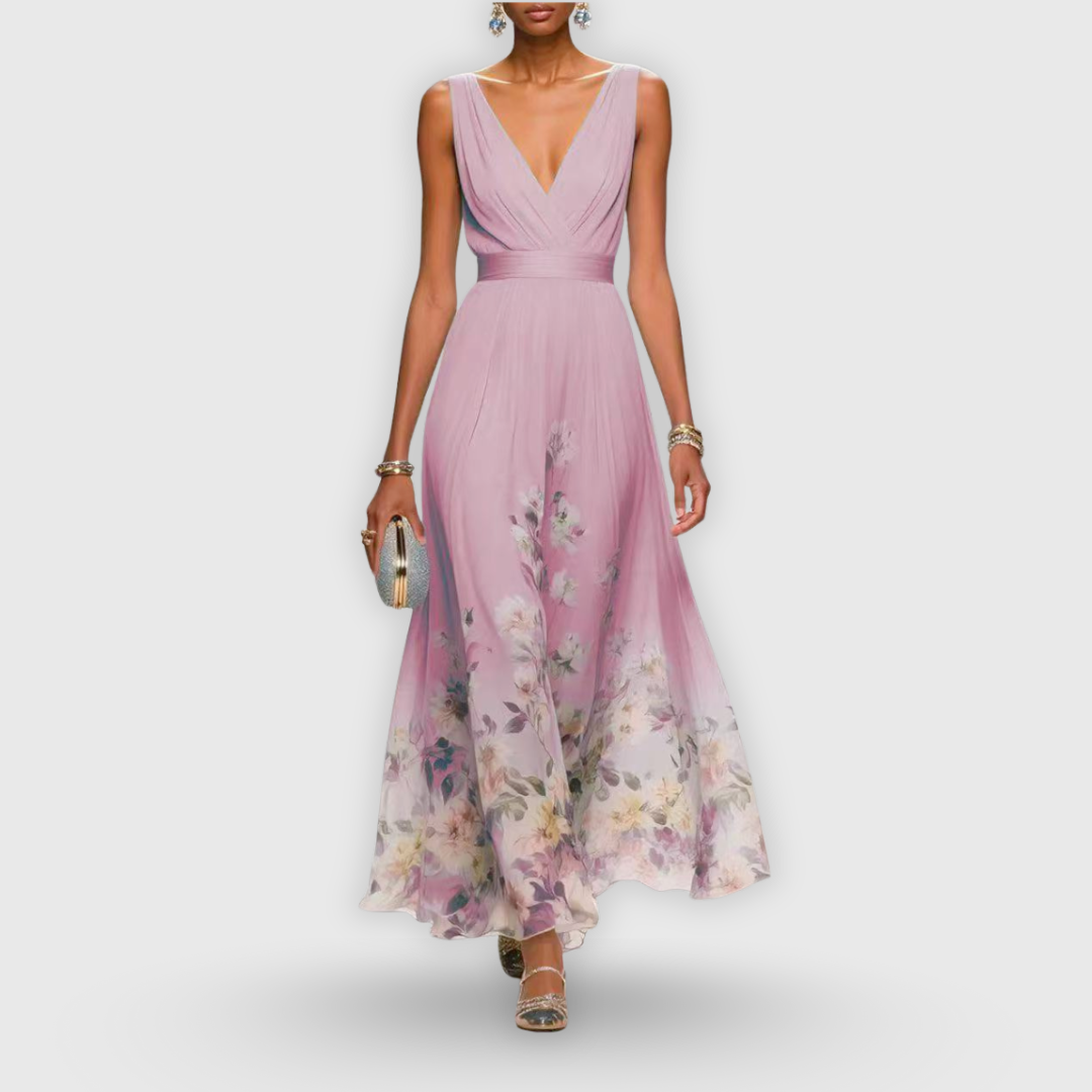 Bailey | Dames Bloemen V-Hals Maxi Jurk